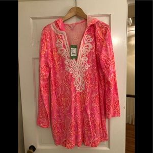 Lilly Pulitzer Shel Coverup with hood